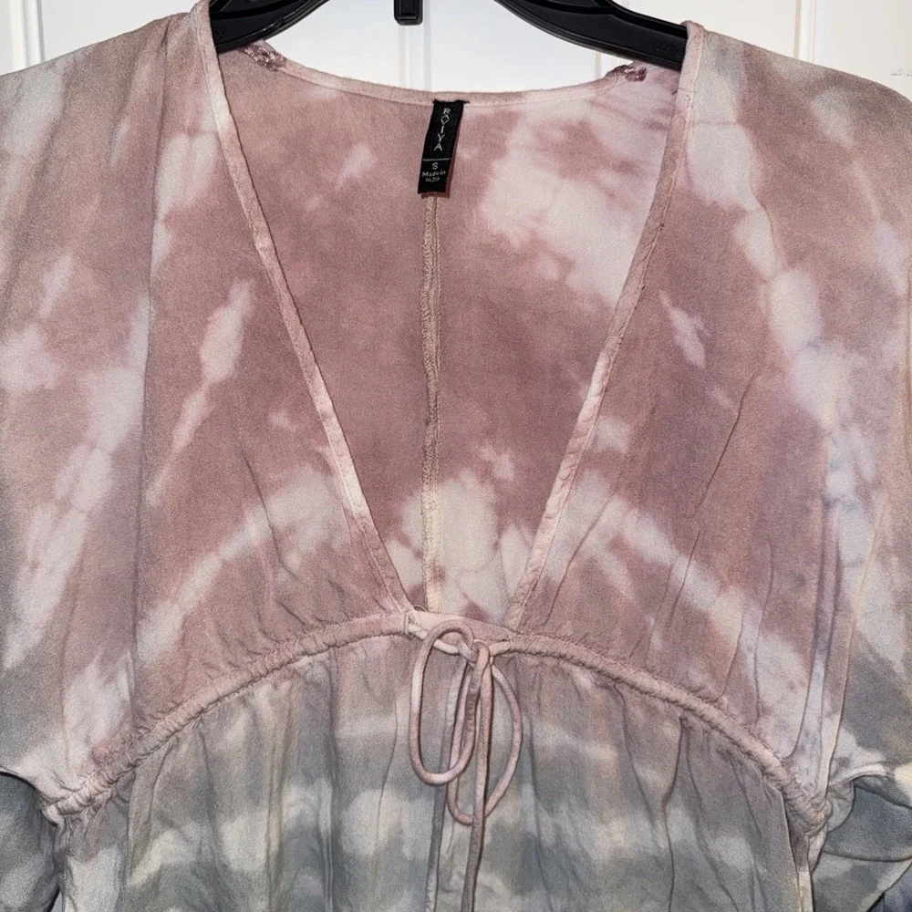 swim cover up dress small Tie Dye Raviya Brand Multi Color